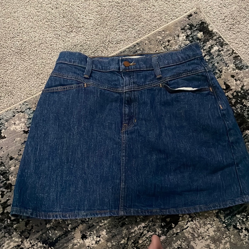 Madewell Stretch Denim A-line Skirt